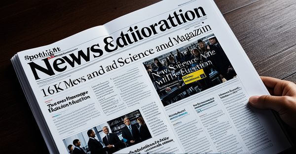 Magazine d'actualité et d'information : focus sur la science et l'éducation